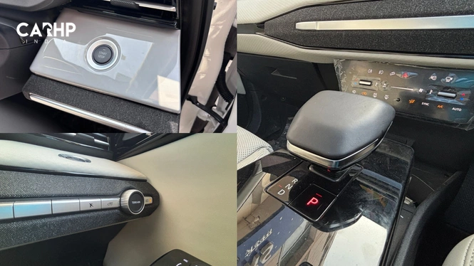 Tata Sierra's Engine Start/Stop, Gear Shifter & Terrain Mode Switcher View