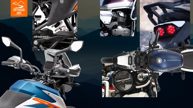 ktm 250 adv vs 2025 yezdi adv