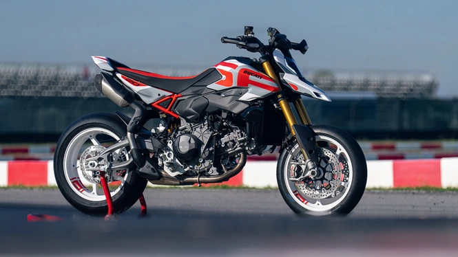 Ducati Hypermotard V2 Supermoto side view