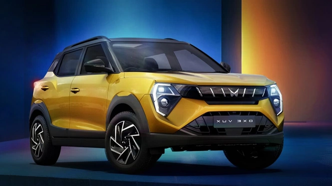 Mahindra XUV 3XO Yellow