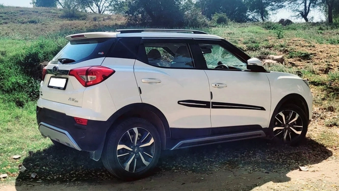 mahindra xuv300 ownership white rear photo