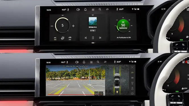 Tata Sierra Legend Series 31.24 cm Slab Type Infotainment Touchscreen; 360° HD SVS with 4Sight Blind Spot - Adventure+ L