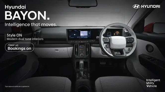 Hyundai Bayon Interior Front Cabin View