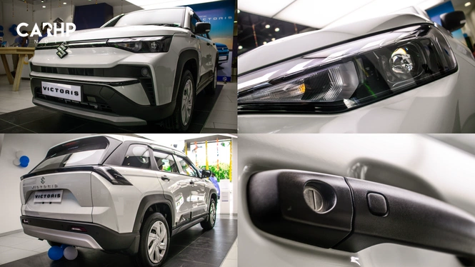 Maruti Suzuki Victoris Exterior: Front Side View; Rear Side View; Headlamps; Door Handle