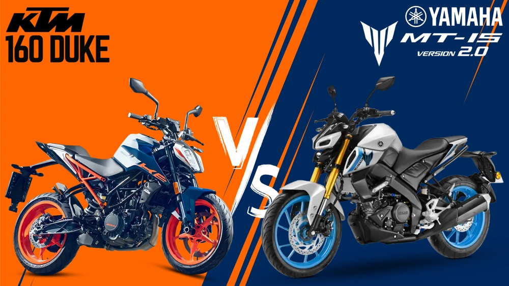 KTM 160 Duke vs Yamaha MT15