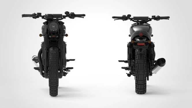 BSA Scrambler 650 Front & Rear View