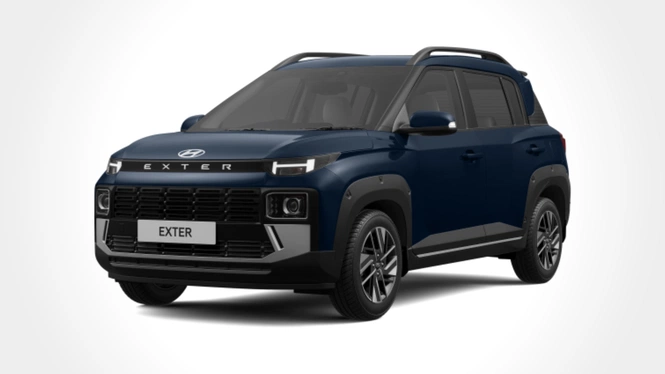Hyundai Exter Starry Night Exterior Front Side View