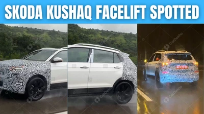 Skoda Kushaq Facelift Spotted Testing