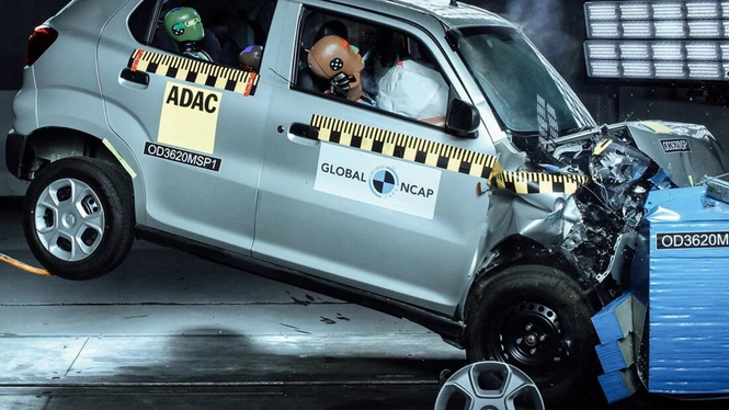 crash test maruti spresso