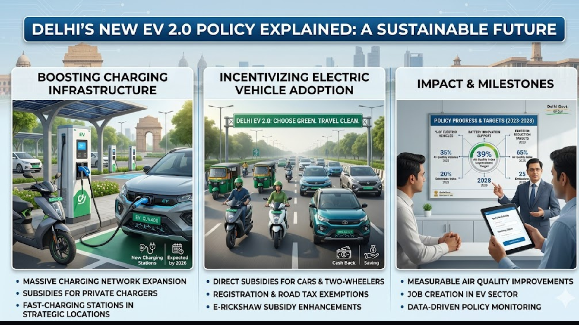 Delhi's New EV 2.0 Draft Explained In Detail