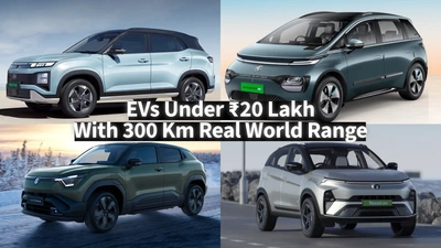 Best EVs Under ₹20 Lakh in India With 300 KM Of Real World Range