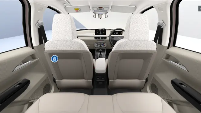 Tata Aeris Pure+ Variant Interior Rear Cabin View