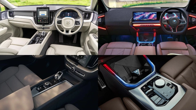 BMW X3 and Volvo XC60 interior