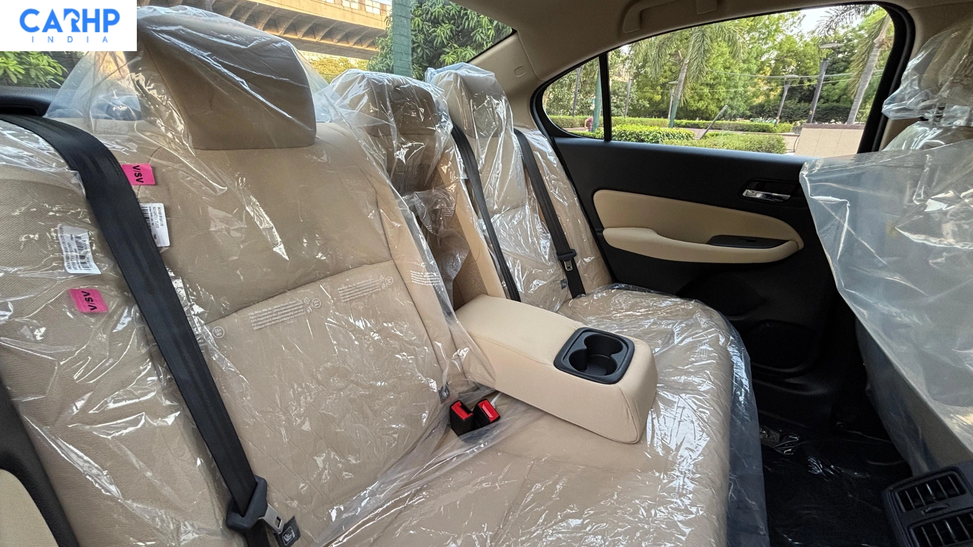 Honda city facelift V CVT beige interior rear seats