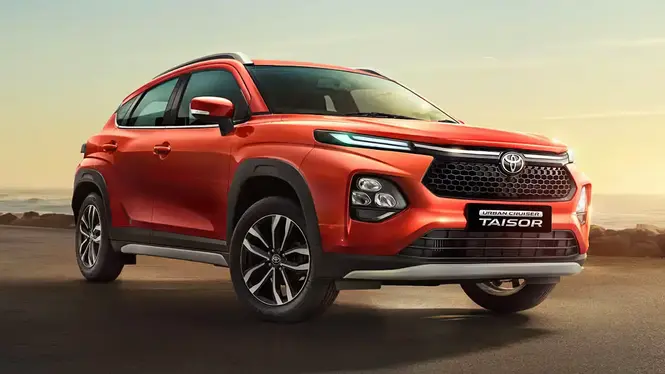 Toyota Urban Cruiser Taisor in orange