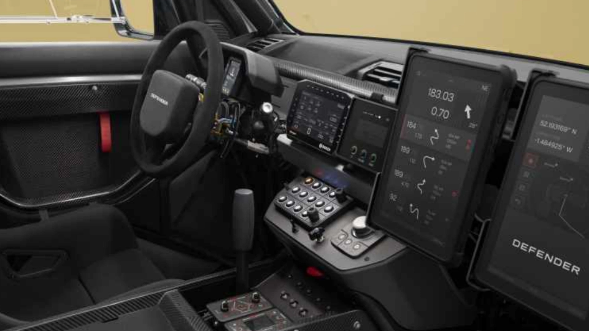 Land Rover Defender d7xr interior