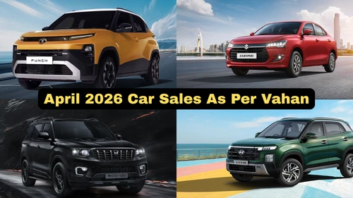 April 2026 Car Registrations As Per Vahan Image