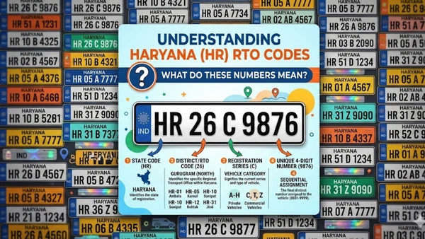 What Does HR RTO Codes Means In Haryana?
