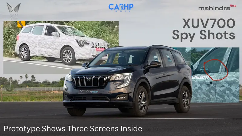 Mahindra XUV7OO Facelift to Feature XEV 9E’s Triple Screen Layout