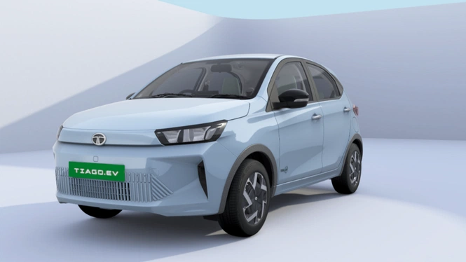 Tata Tiago EV Exterior Front Side View