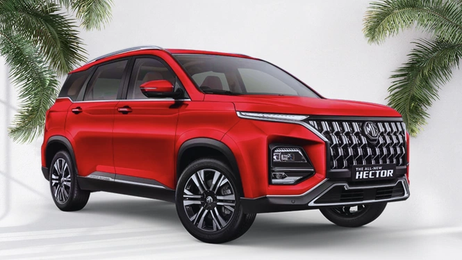 MG Hector Facelift Glaze Red