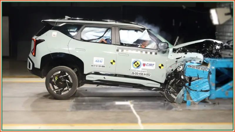 Kia Seltos 2026 Scores 5-Star Safety Rating in Bharat NCAP - WATCH