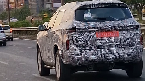 The First Ever Spy Shots Of The Tata Safari EV Are Out Image