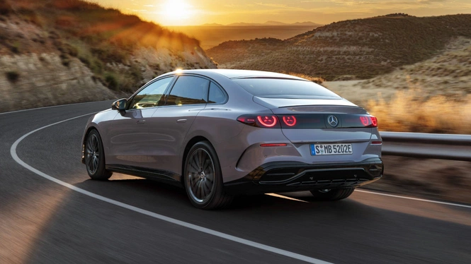 Mercedes-Benz C-Class Electric Side Rear View