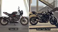 Triumph Trident 800 vs Street Triple 765 R in India: Price, Specifications and Key Differences