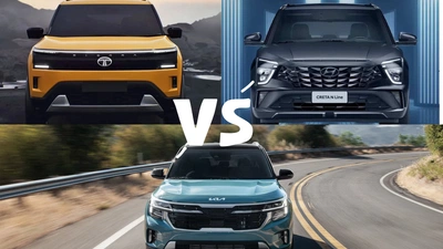 Tata Sierra Hyperion VS Hyundai Creta N Line VS Kia Seltos TGDi