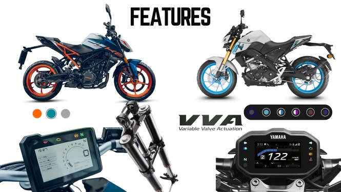 Ktm duke 160 vs mt15