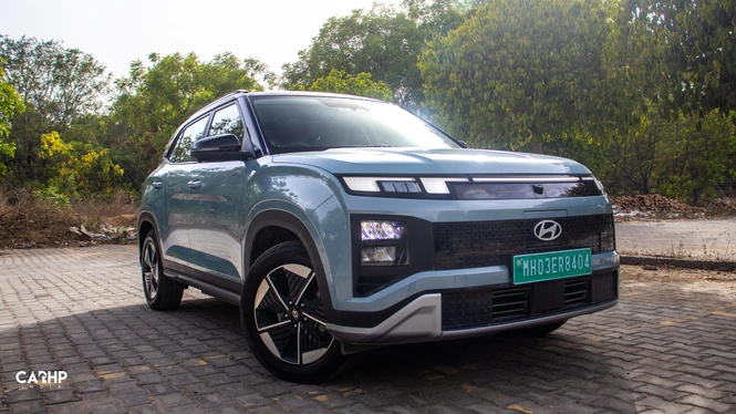 Hyundai Creta Electric in light blue