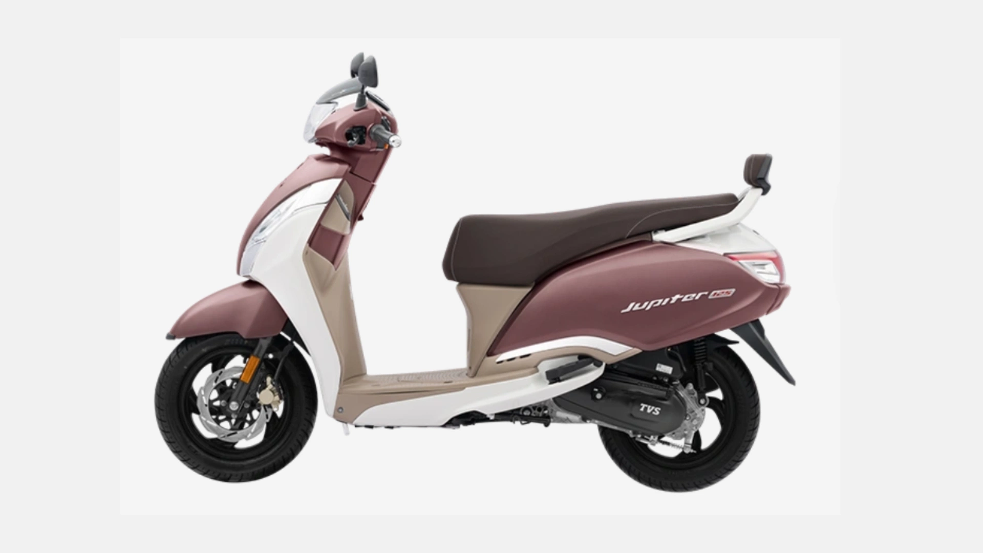 TVs jupiter 125 in ivory Matte Copper Bronze left view