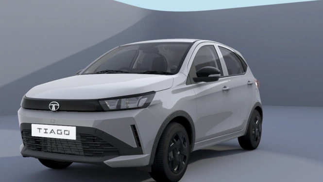 new tata tiago pure plus in grey