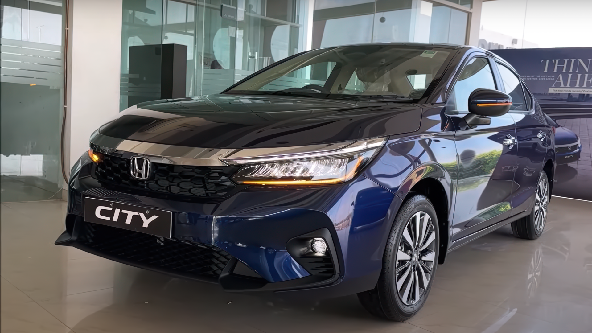 Fifth-generation Honda City in Dark Blue Colour