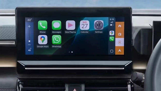 Citroen Aircross Comfort Edition interior cabin highlighting the 10.25-inch touchscreen infotainment display