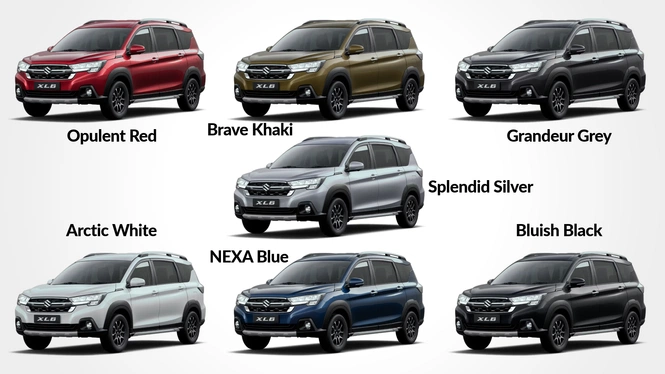 Maruti Suzuki NEXA XL6 Exterior Monotone Colour Options