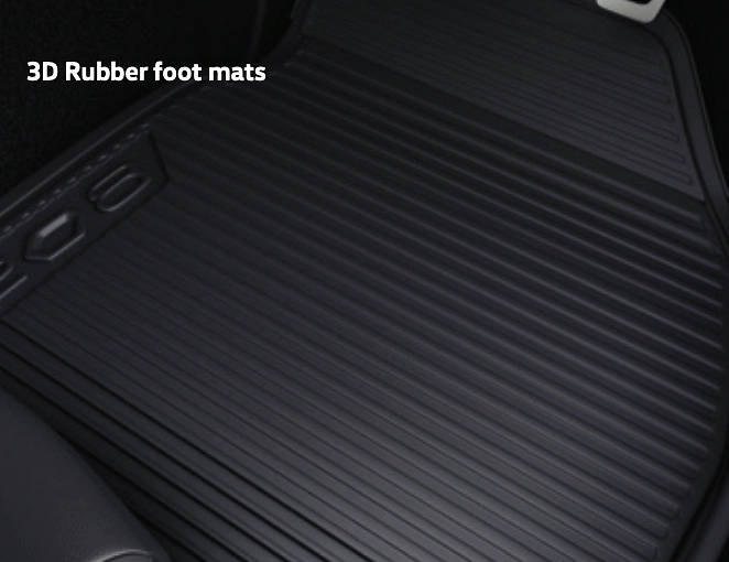 3D Rubber Foot Mats As Volkswagen Virtus GT Accessories