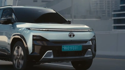 New Tata Sierra EV Teaser Shows Full Front View And Interior Glimpse