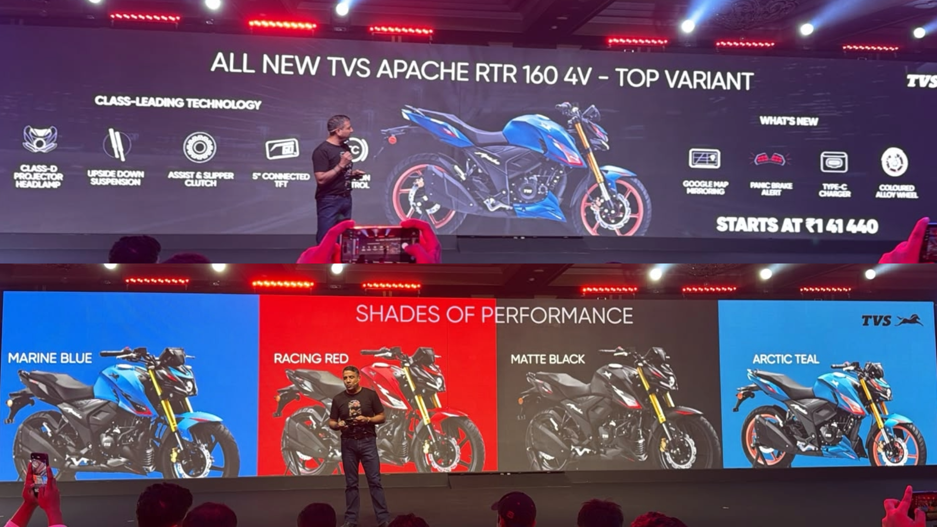 Updated TVS Apache RTR 160 and RTR 160 4V Launched at Rs 1.27 Lakh and ...