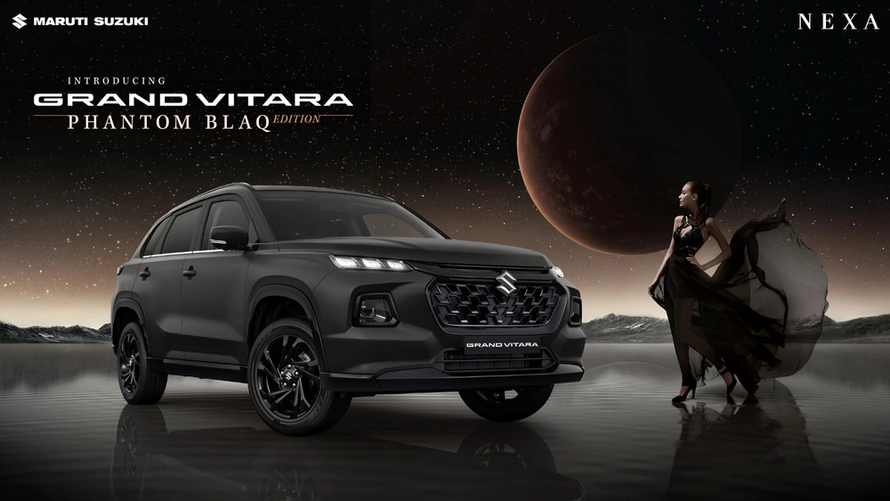The All Black Maruti Suzuki Grand Vitara Phantom Blaq Edition Is Here