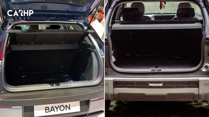 Hyundai Bayon and Creta Boot Space Side-by-side Views