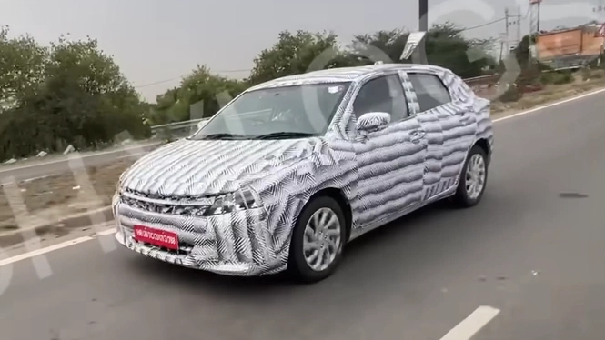 Camouflaged Baleno facelift spotted testing on road