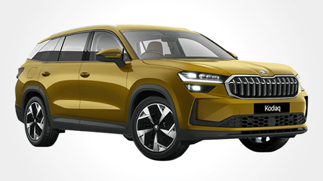 Kodiaq Selection L&K Bronx Gold Metallic Front Side View