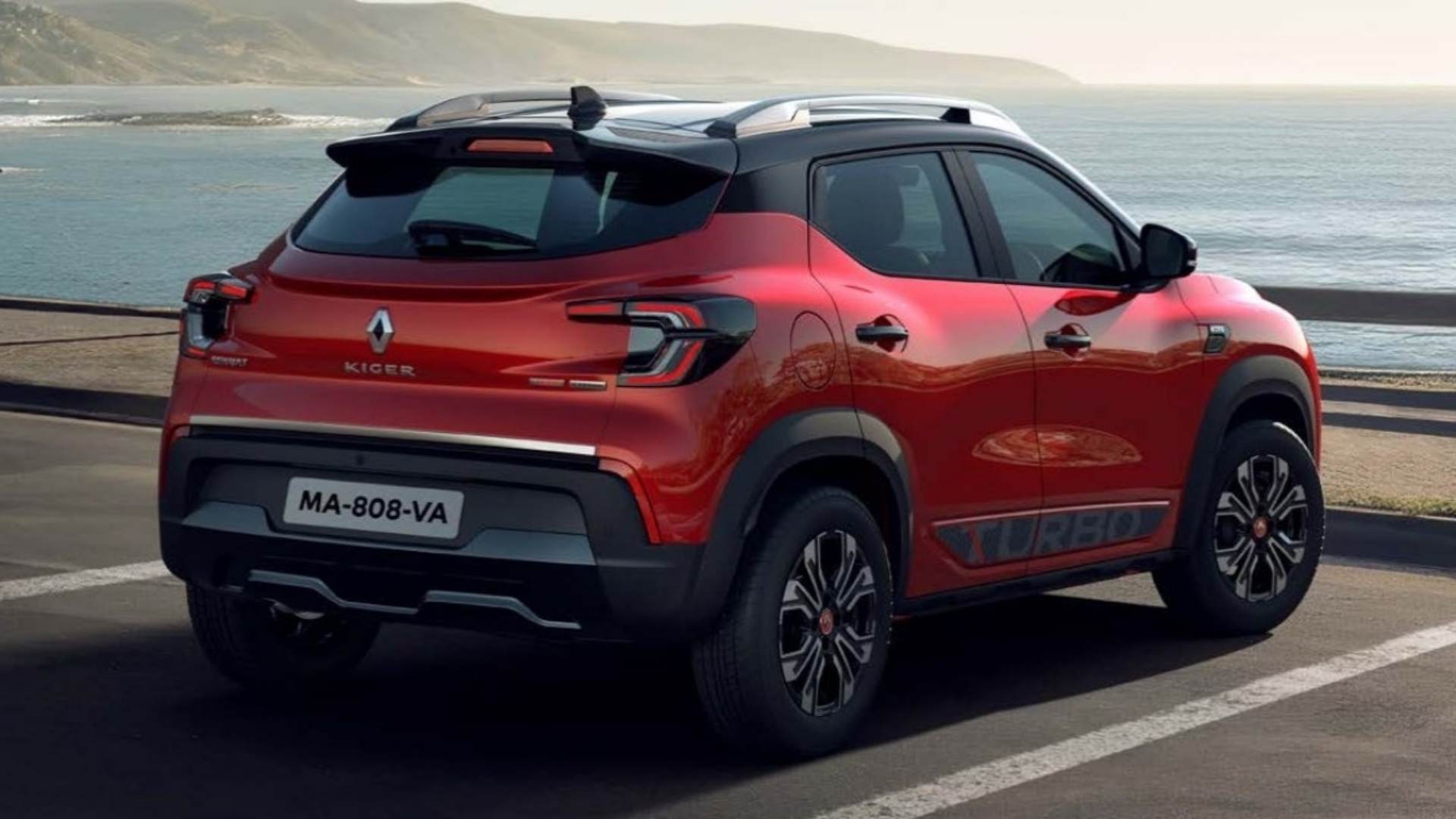 renault kiger facelift red rear