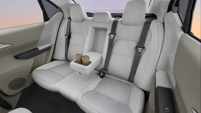 Tata Aeris Interior Rear Cabin Seating View