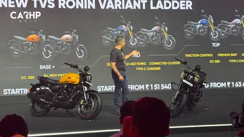 TVS Ronin Refreshed With Traction Control and Type-C Charger, Prices Start at Rs 1,42,490 Image