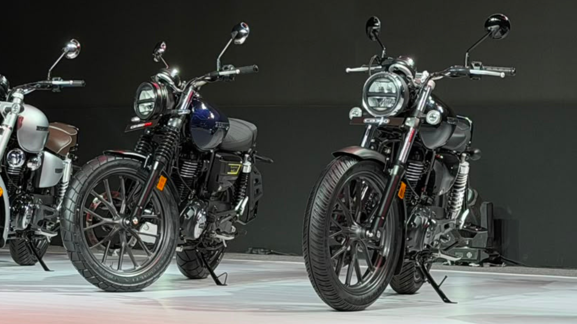Honda CB350 on the right
