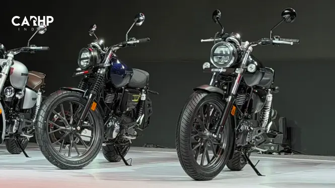 Honda CB350 on the right