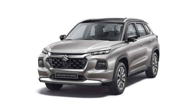 grand vitara alpha hybrid in grey explained